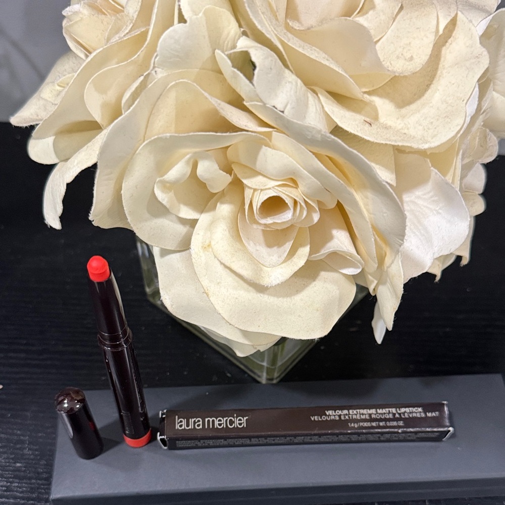 Laura Mercier Velour Extreme Matte Lipstick shade “On Point” Orange Red